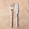 Helix Hammered Fish Knife & Fork Set – 2 Piece Elegant Fish Serving Cutlery