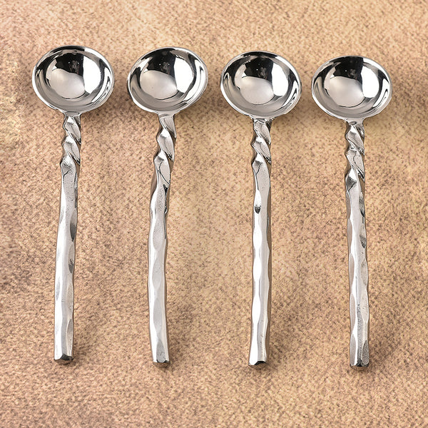 Helix Hammered Sugar Spoon 4 Pcs. Set