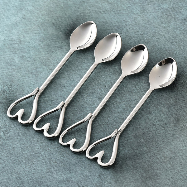 Amora Polished Tea Spoon 4 Pcs. Set