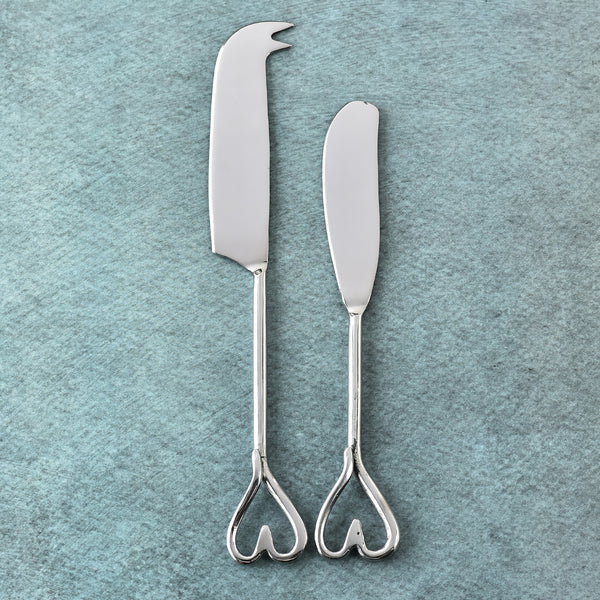 Amora Polished Tradional Cheese knife & Butter Spreader 2 Pcs. Set