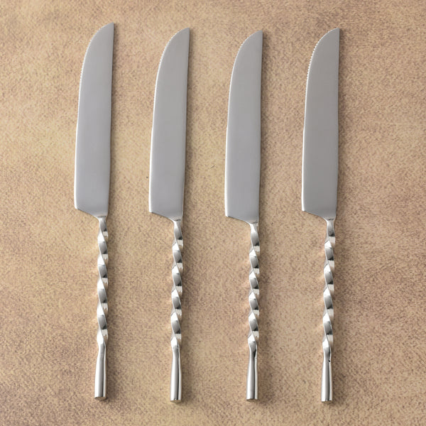 Spiral Drop Steak Knife 4 Pcs. Set