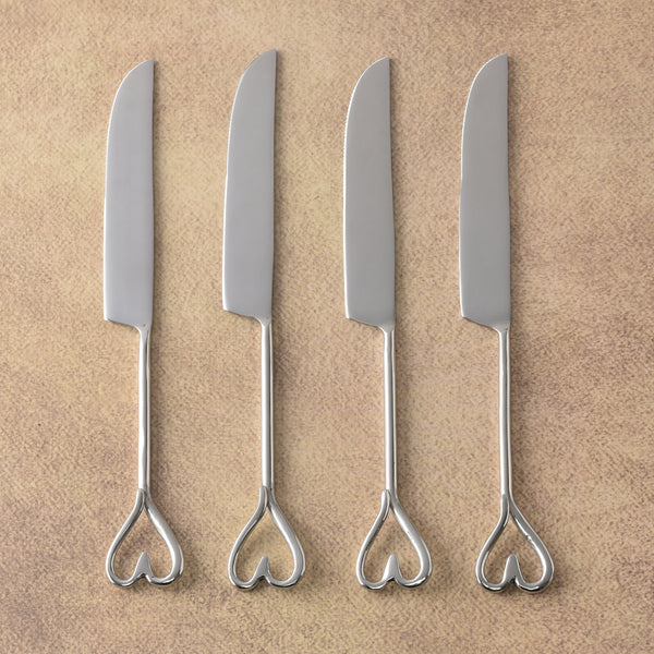 Amora Polished Steak Knife 4 Pcs. Set