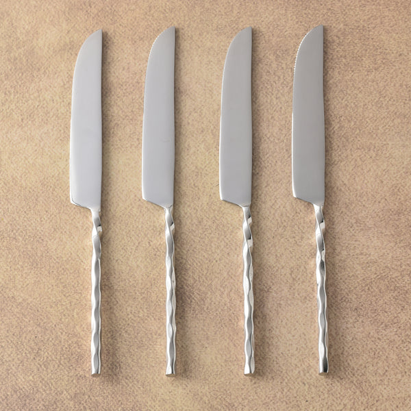 Helix Hammered Steak Knife 4 Pcs. Set