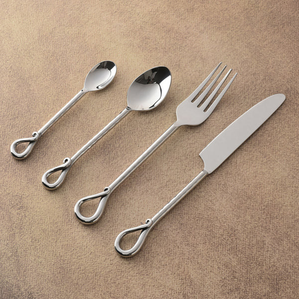 Twirl Hammered Cutlery 4 Pcs. Set