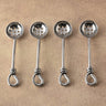 Polished Gilded Helical Olive Spoon Set – 4 Piece Stainless Steel Olive Spoons