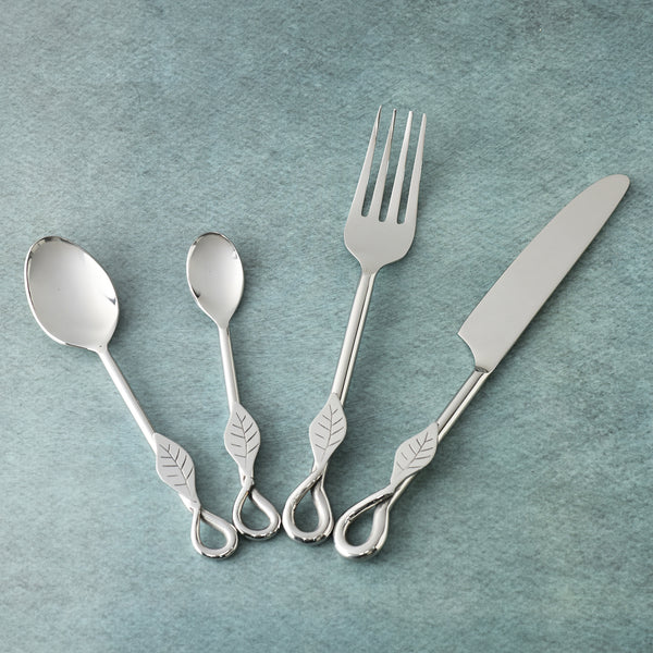Laurel Polished Cutlery 4 Pcs. Set