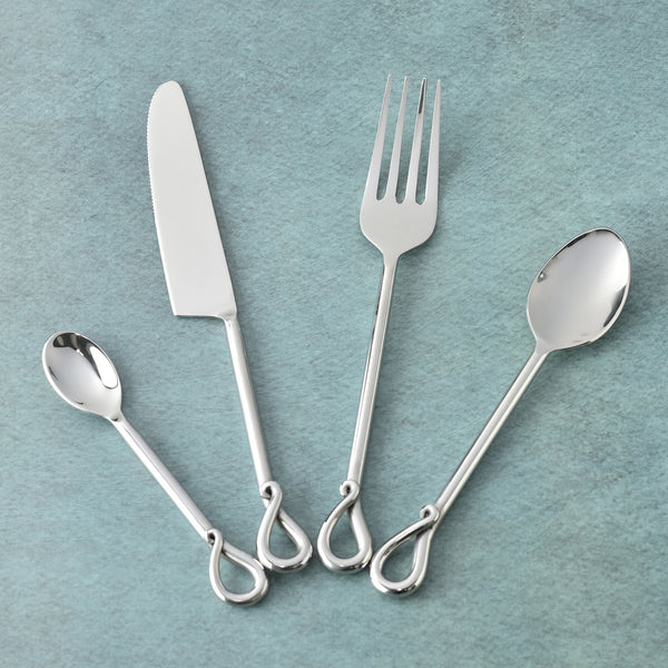Twirl Polished Cutlery 4 Pcs. Set