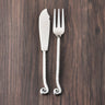 Whorl Hammered Fish Fork & Fish Knife 2 Pcs. Set