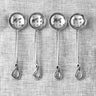 Twirl Hammered Olive Spoon Set – 4 Piece Stainless Steel Olive Serving Spoons