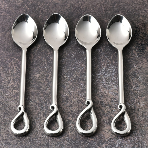 Twirl Polished Tea Spoon 4 Pcs. Set
