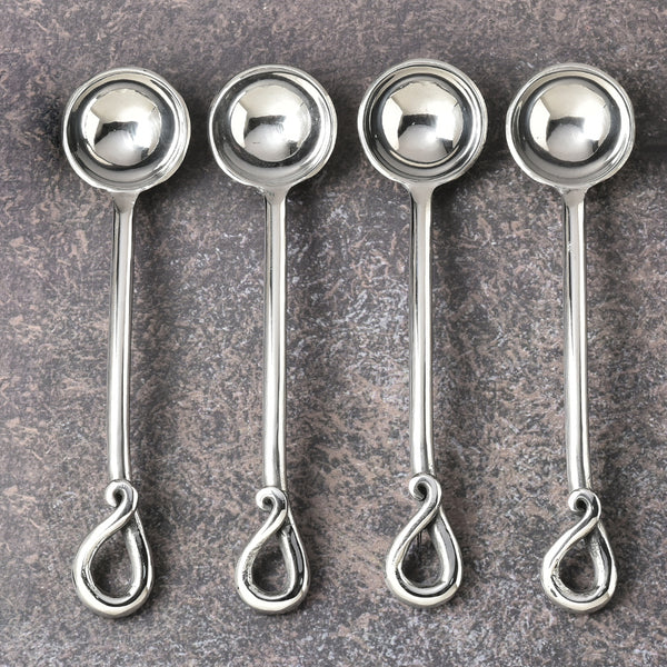 Twirl Polished Sugar Spoon 4 Pcs. Set