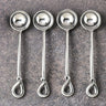 Twirl Polished Sugar Spoon Set – 4 Piece Stainless Steel Sugar Spoons