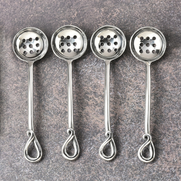 Twirl Polished Olive Spoon 4 Pcs. Set
