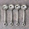 Twirl Polished Olive Spoon Set – 4 Piece Stainless Steel Olive Serving Spoons