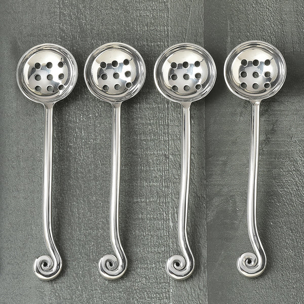 Whorl Polished Olive Spoon 4 Pcs. Set