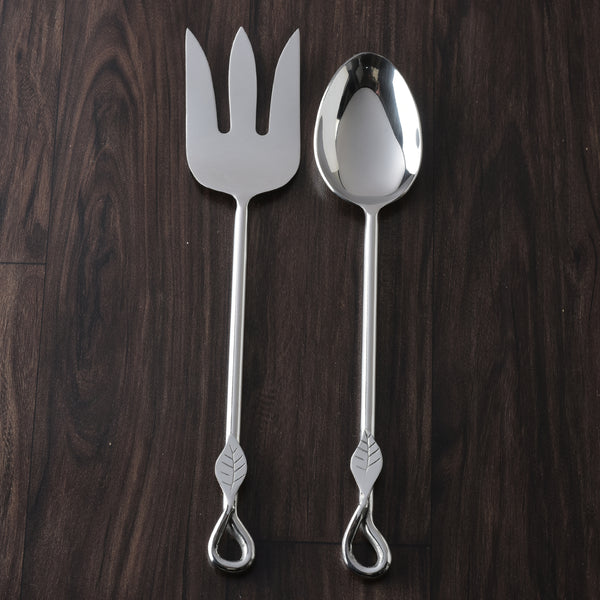 Laurel Polished Salad Server 2 Pcs. Set