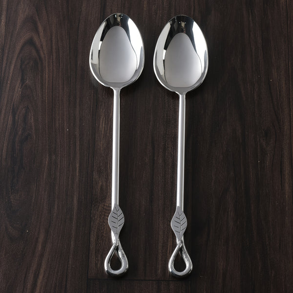 Laurel Polished Serving Spoons 2 Pcs. Set