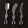 Laurel Polished Mini Cheese Knife Set – 3 Piece Stainless Steel Cheese Tools for Kids