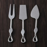 Laurel Polished Cheese Knife Set – 3 Piece Stainless Steel Cheese Accessories