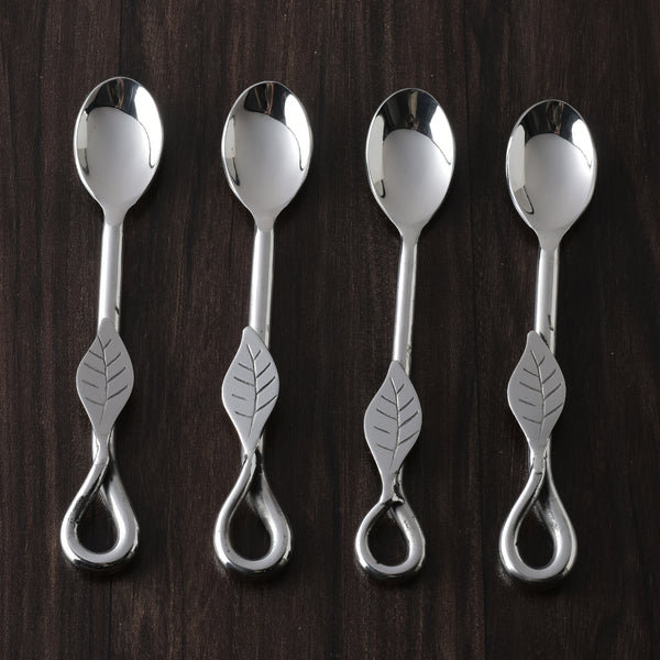 Laurel Polished Coffee Spoon 4 Pcs. Set