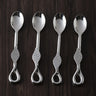 Laurel Polished Coffee Spoon Set – 4 Piece Stainless Steel Coffee Spoons