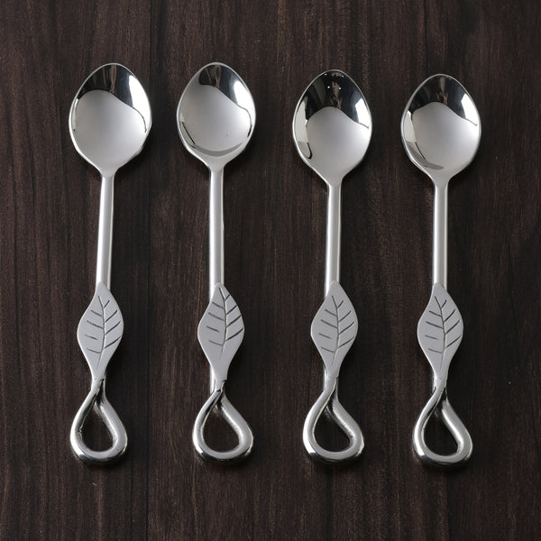 Laurel Polished Tea Spoon 4 Pcs. Set
