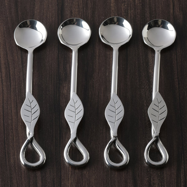 Laurel Polished Salt Spoon 4 Pcs. Set