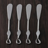 Laurel Polished Butter Knife Set – 4 Piece Stainless Steel Butter Spreaders