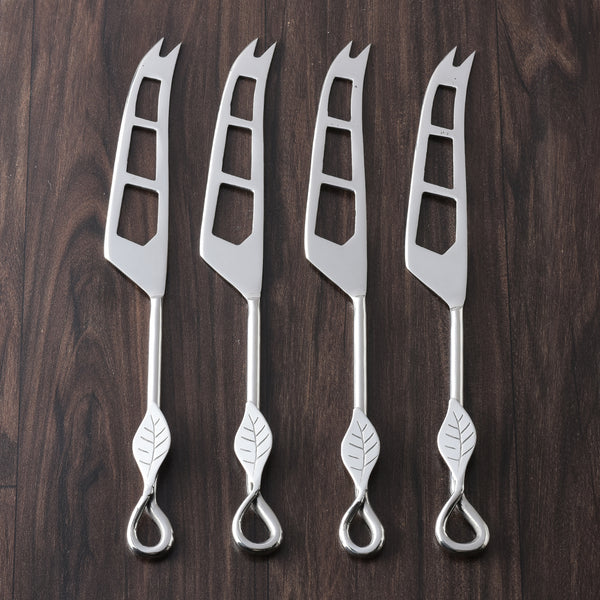 Laurel Polished Soft Cheese Knife 4 Pcs. Set