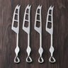 Laurel Polished Soft Cheese Knife Set – 4 Piece Stainless Steel Cheese Knives