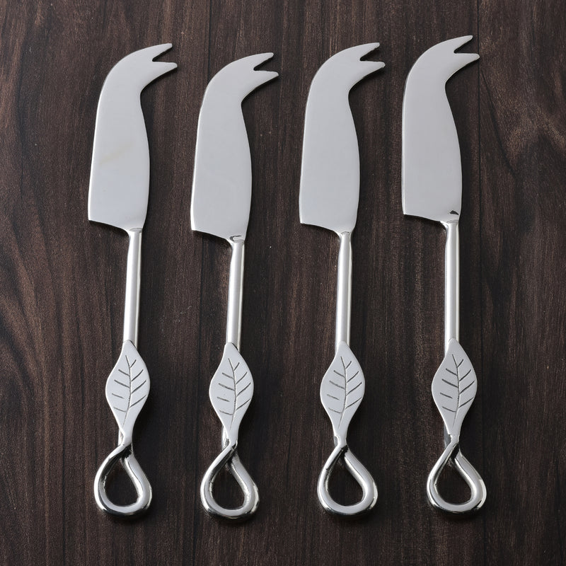 Laurel Polished Traditional Cheese Knife Set – 4 Piece Stainless Steel Cheese Knives