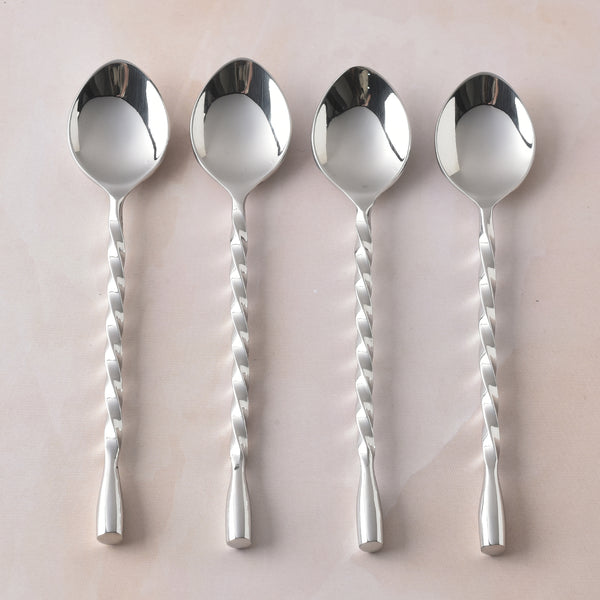 Spiral Drop Coffee Spoon 4 Pcs. Set