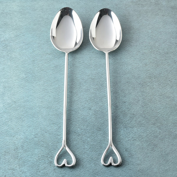 Amora Polished Serving Spoons 2 Pcs. Set