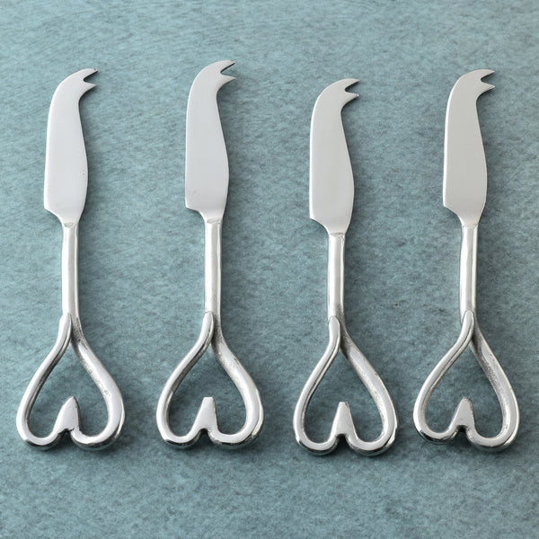 Amora Polished Traditional Mini/Kids Cheese Knife 4 Pcs. Set