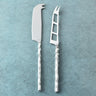 Stainless steel cheese knife 2 pcs. Set for serving and cutting cheese