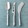 Helix Hammered Mini Cheese Tools Set, 3 Piece Stainless Steel Cheese Knife Set