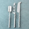 Helix Hammered Cheese Serving Knife Set – 3 Piece Stainless Steel Cheese Knives