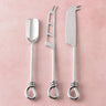 Polished Gilded Helical Cheese Tools Set – 3 Piece Stainless Steel Cheese knives