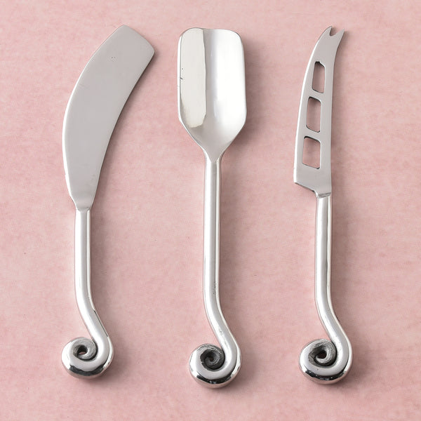 Whorl Polished Mini/Kids Cheese Tools 3 Pcs. Set