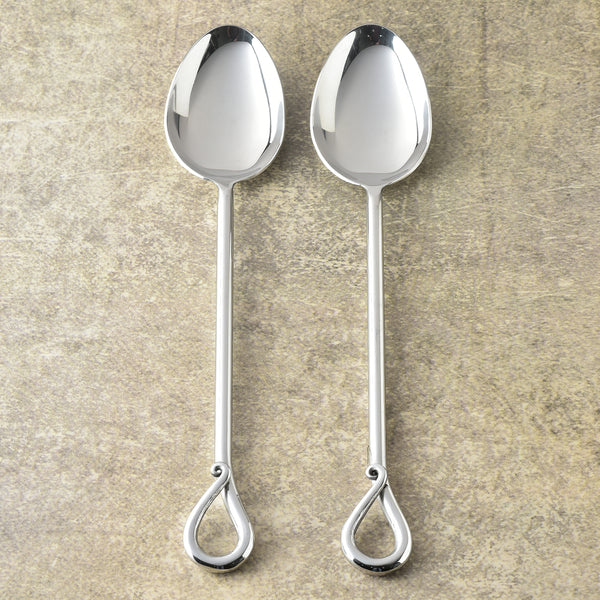 Twirl Polished Serving Spoons 2 Pcs. Set