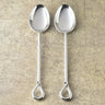Twirl Polished Serving Spoon Set – 2 Piece Stainless Steel Serving Spoons
