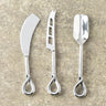 Twirl Polished Mini Cheese Knife Set – 3 Piece Stainless Steel Cheese Knives