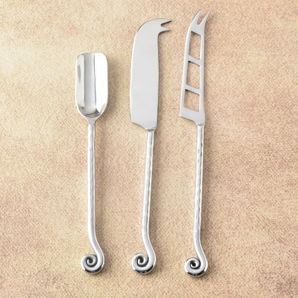 Whorl Hammered Cheese Tools 3 Pcs. Set
