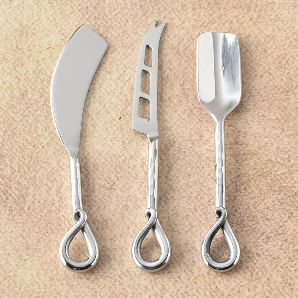 Twirl Hammered Mini/Kids Cheese Tools 3 Pcs. Set