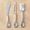 Twirl Hammered Mini Cheese Tools Set – 3 Piece Stainless Steel Cheese Knives